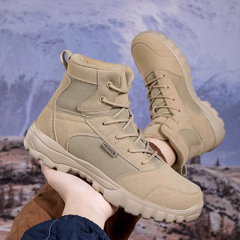 Осень и зима высокие уличные военные ботинки модная повседневная обувь уличная обувь для альпинизма и пешего туризма высокие ботинки Мартина ботинки для боевой подготовки