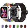 Плетеный Solo Loop ремешок для Apple Watch band 44мм 40мм 49мм 45мм 41мм Эластичный нейлоновый браслет iWatch series 8 3 se 6 7 Ultra 2 9