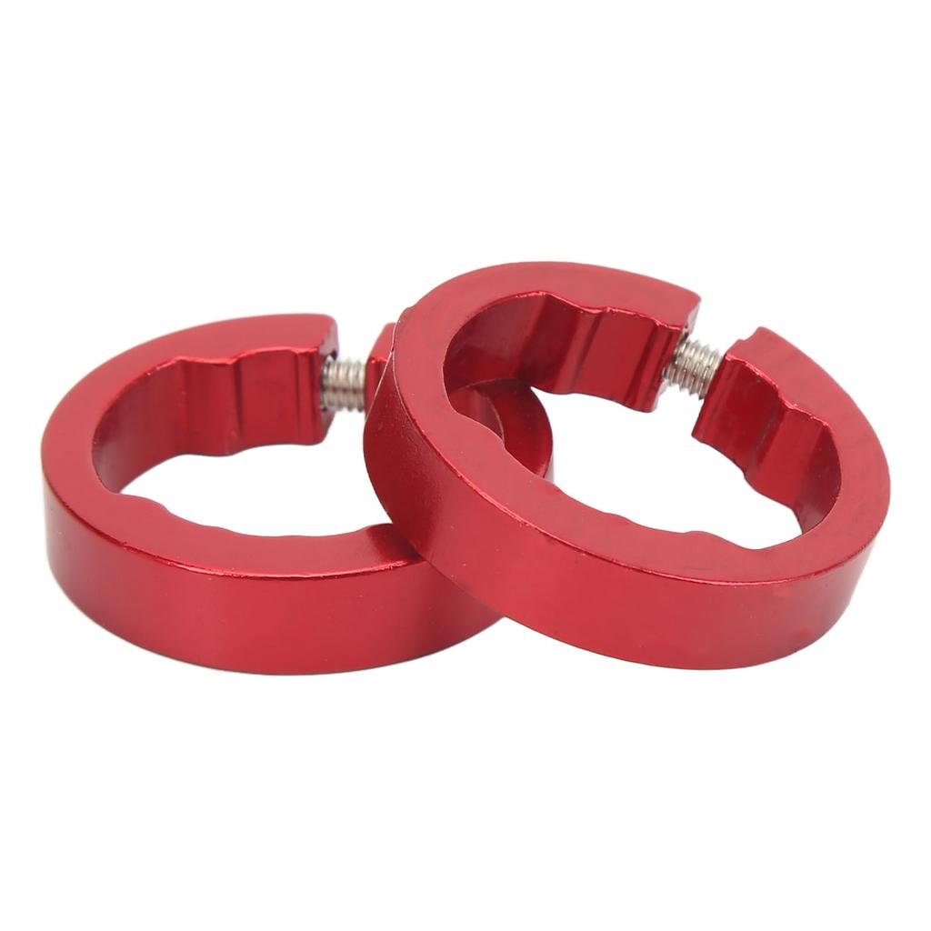 2Pcs Bike Grips Clamping Rings Aluminum Alloy Beautiful Practical Bike Grip Lock On Clamps for