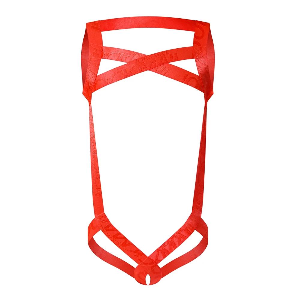 Гей Сексуальное Белье Мужской Харнесс Нагрудник Боди Фетиш Мужчины Полый Бондаж Джокстреп Гей Нижнее Белье Мужской Комбинезон Кольцо Ремешок Веселье