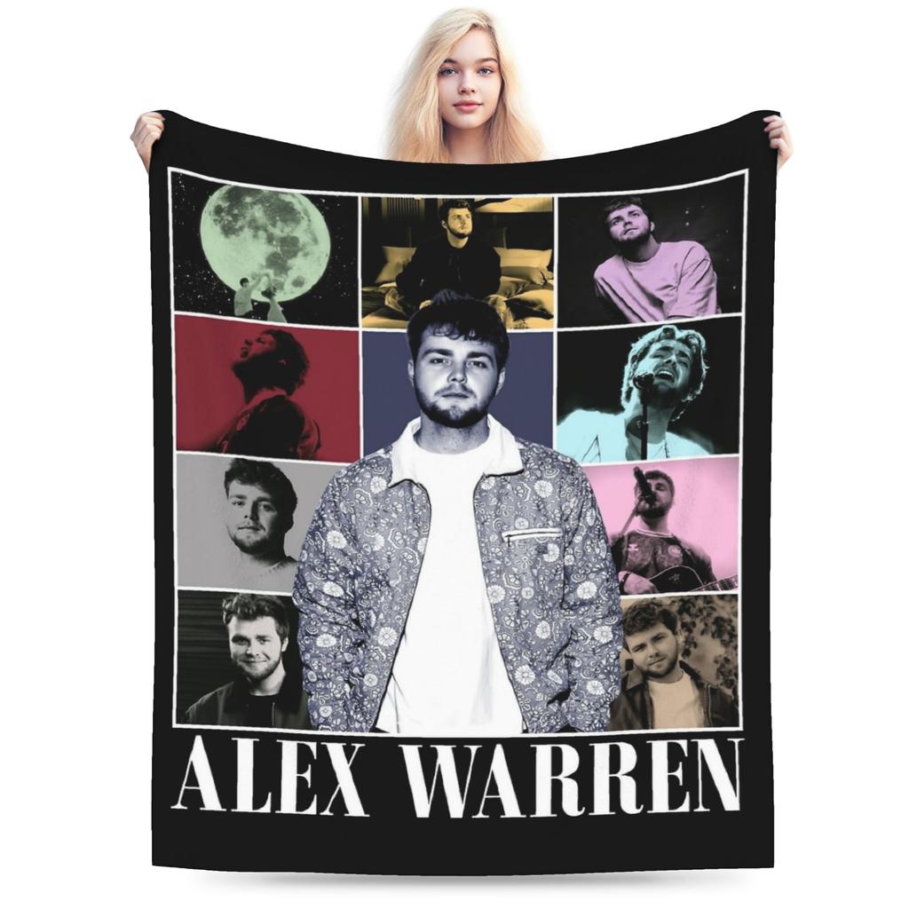 Alex Warren Tour Music Blanket Fleece Spring/Autumn Multifunction Thin Throw Blankets for Home Bedroom Bedding Throws