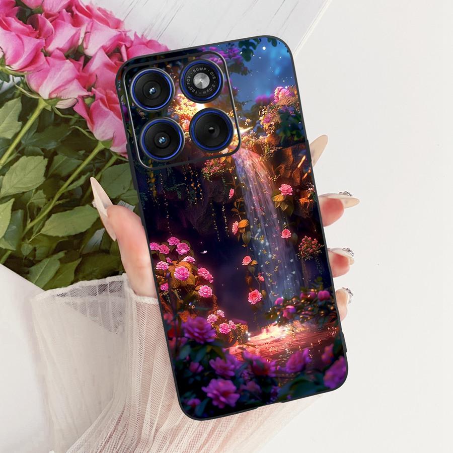 Для Motorola Edge 70 / Moto X70 Air Задняя крышка для Moto Edge70 X 70Air Чехол ТПУ Мягкий силикон Милый Кот Напечатанный Чехол для телефона