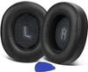 SOULWIT Replacement Ear Pads for JBL E55BT Wireless Headphones, Protein Leather and High-Density Foam, Black