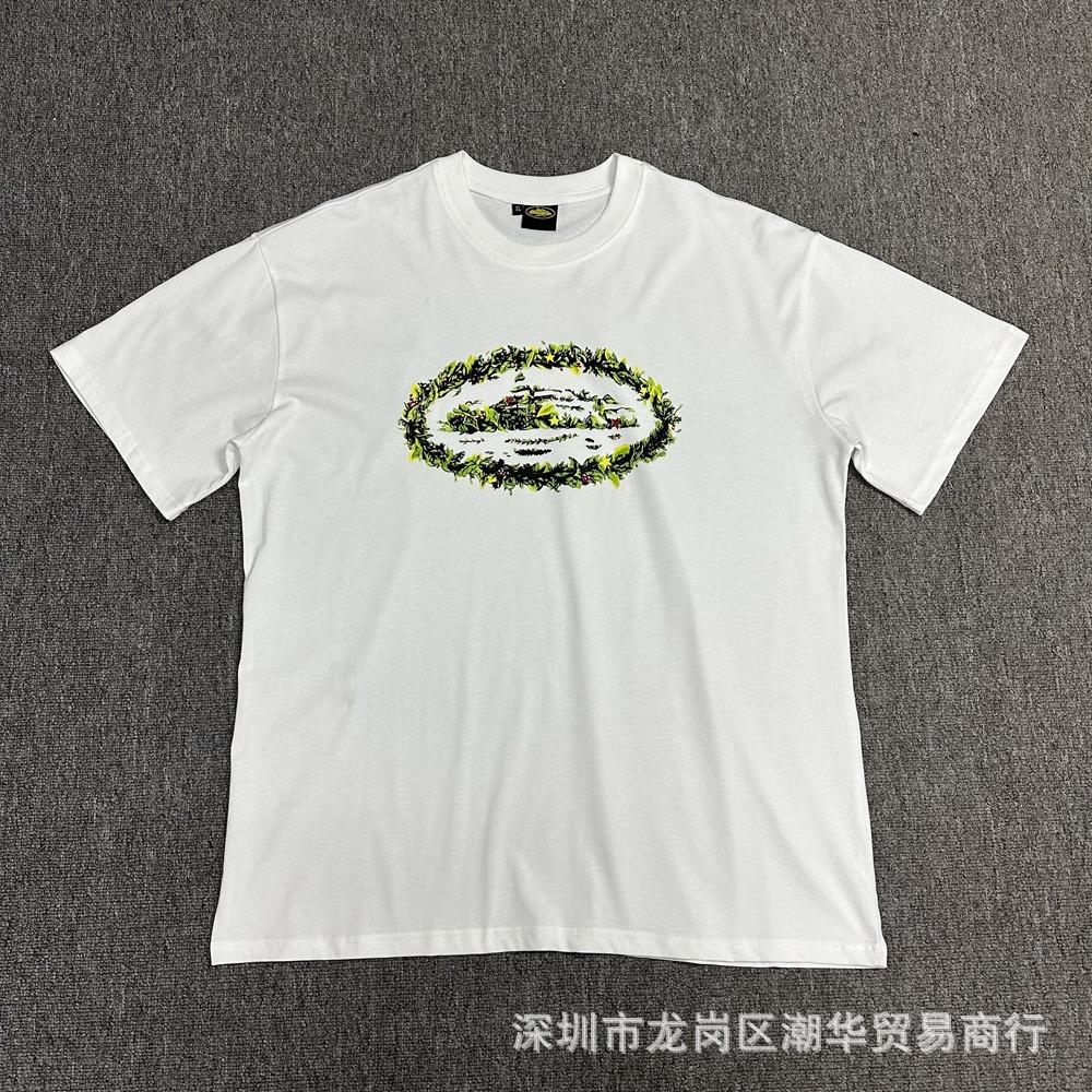 Cross-border Corteiz tide brand Alcatraz summer retro printing men's and women's trend loose casual short-sleeved T-shirt