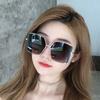 Large Frame Square Trendy Sunglasses, Female Big Face Shading, Driving, Street Shooting Sunglasses
