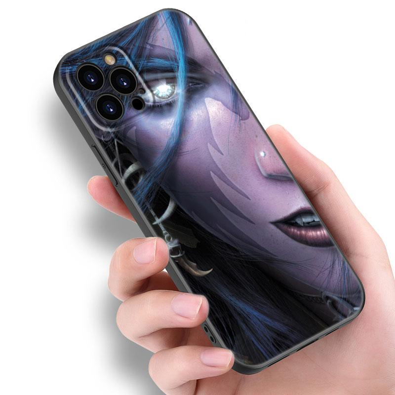 Чехол для телефона World of Warcraft для Apple iPhone 12 13 Mini 11 14 15 Pro Max 7 8 Plus X XR XS SE 2020 2022 черный силиконовый чехол