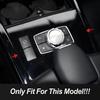 Car Center Console Multimedia Panel Decoration Cover Trim For Mercedes Benz E Class W212 2014-2015 LHD Stainless Steel Sticker