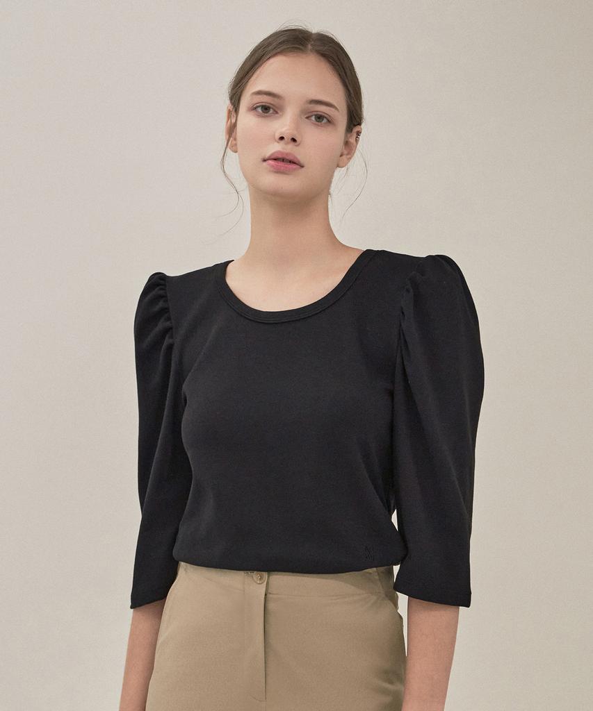 Футболка с коротким рукавом-фонариком 'Aim Swing Sleeve Puff Point'