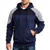 Men S Loose Color Block Long Sleeve Hooded Sweatshirt For Casual Wear