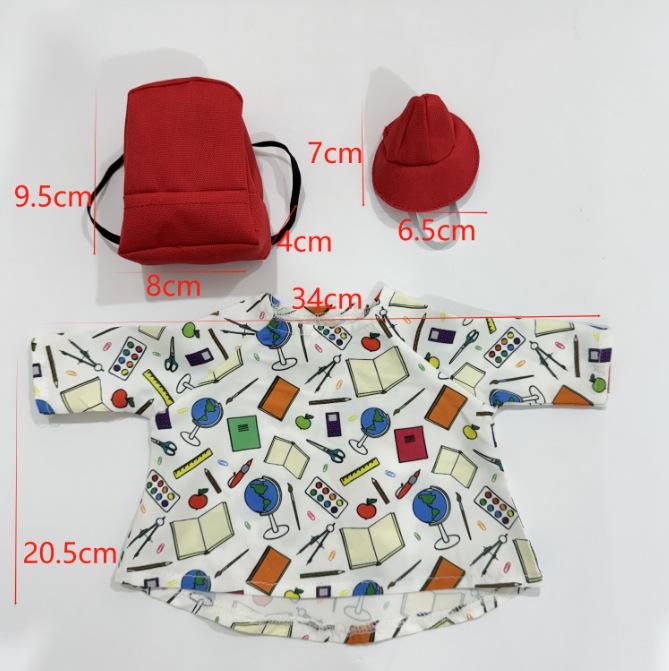 1Set Goose Outfit 23 Inch School Opening Porch Gooes Costume Set Lawn Goose Clothes for Home Yard Patio Garden Statue Decoration