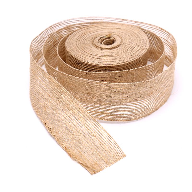 Лента из мешковины 10 м, натуральная винтажная джутовая веревка, подарочная упаковка своими руками, свадебная вечеринка