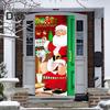 Рождественский баннер на дверь, украшение на дверь Санта-Клауса, Веселое Рождество, Новый год, подвесной баннер для семейных встреч, праздничные атрибуты