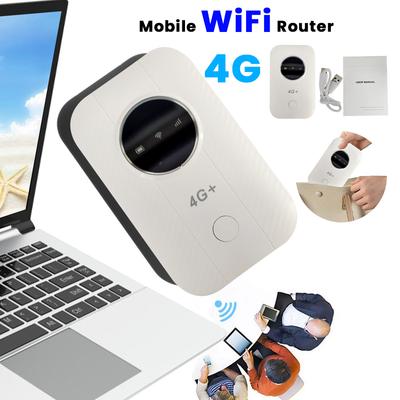 Портативный 4G LTE мобильный WiFi-роутер 150 Мбит/с 3650/2100 мАч Карманный беспроводной хот-спот до 10 пользователей для автомобильных поездок Мобильный WiFi-роутер