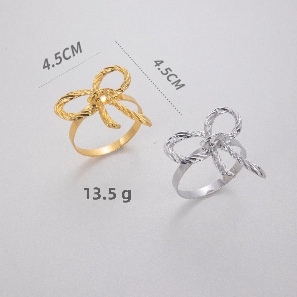 1/6/12pcs Metal Napkin Ring Buckles Gold Dinnig Table Decoration Exquisite Napkin Holder Kitchen