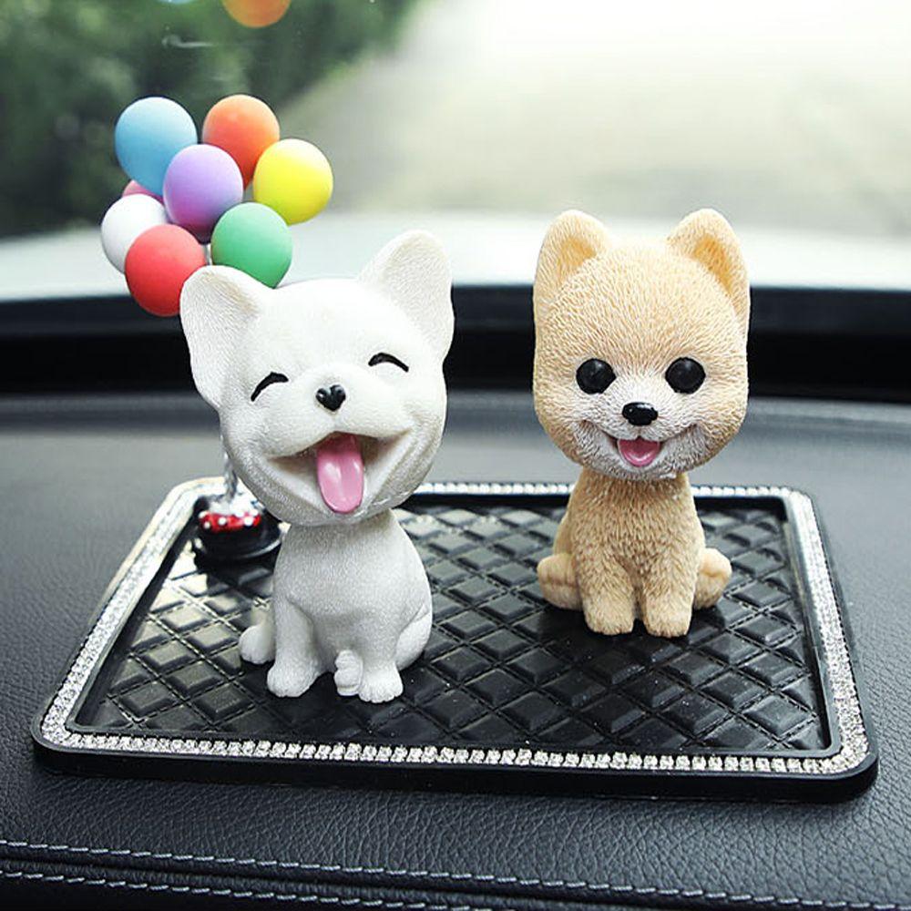 1PC 8 Styles Car Interior Resin Nodding Puppy Car Swing Toys Dashboard Ornament Shaking Head Dog