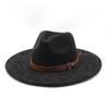 Autumn And Winter Suede Black British Retro European And American Outdoor Jazz Top Hat Western Cowboy Hat