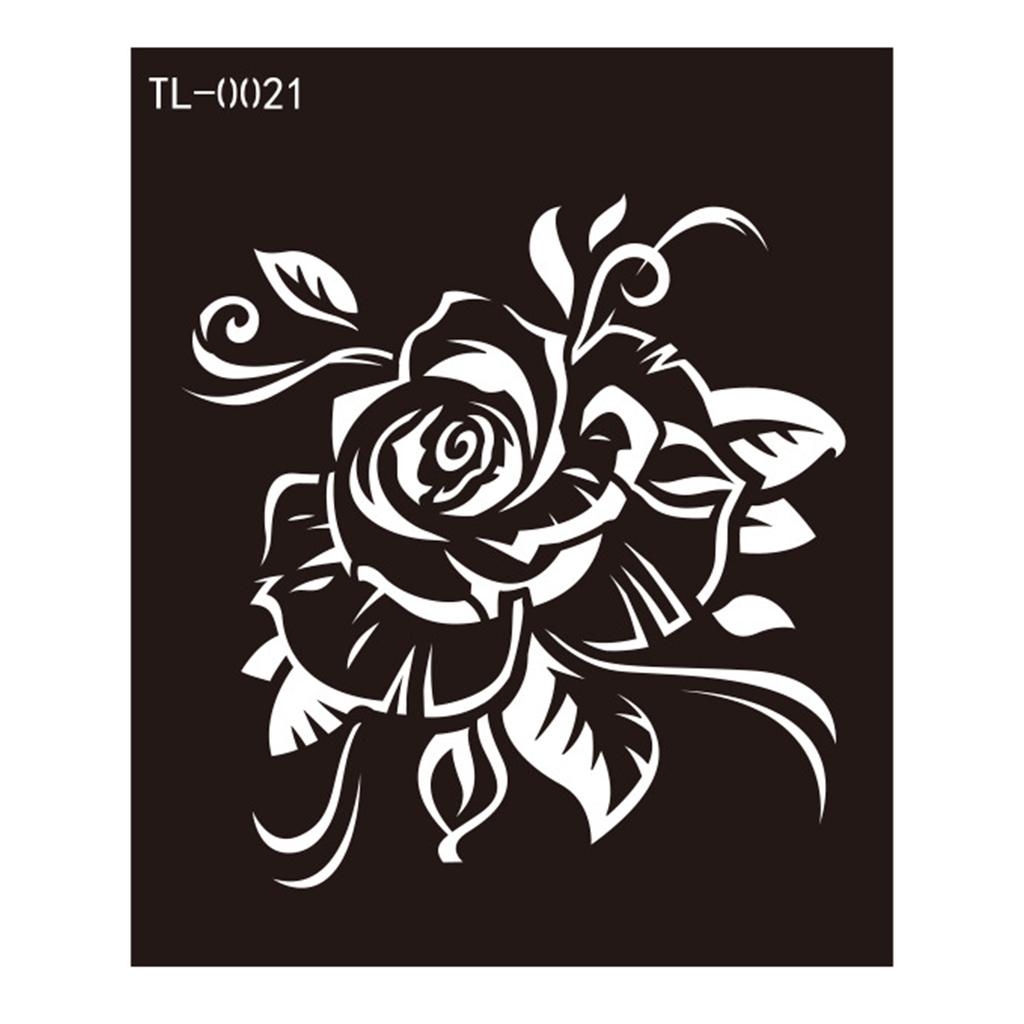 Трафареты для татуировок хной Трафареты для рисования на лице и теле Шаблоны для татуировок хной Временные наклейки для татуировок Многоразовые