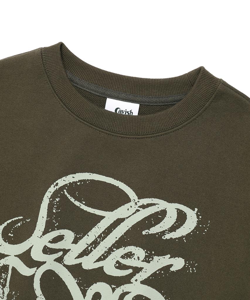 CAVISH W Classic Rose Sweatshirt Olive(Cv2Effm446A)