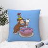 Good Night George C-Curious Monkey Pillow Case Plush Fabric Soft Pillowcase Double Sided Print Cushion Cover Throw Pillow Cover