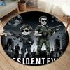 Resident Evil Round Area Rug Carpet Rug For Living Room Bedroom Sofa Playroom Decor Nonslip Floor Mat