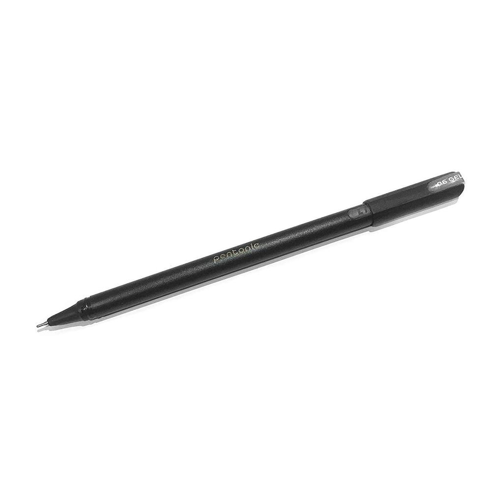 Pentonic 0.7mm Gel Pen & Refill Combo Pack | Black Ink | 10 Pens + 10 Refills for Office, Home & School