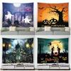 Halloween Pumpkin Head Print Tapestry Room Wall Decor Background Home Decor Nordic Living Room Bedroom Tapestry