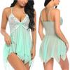 New Sling Lingerie for Women Deep-V Lace Babydoll Sleepwear Boudoir Outfits Plus Size