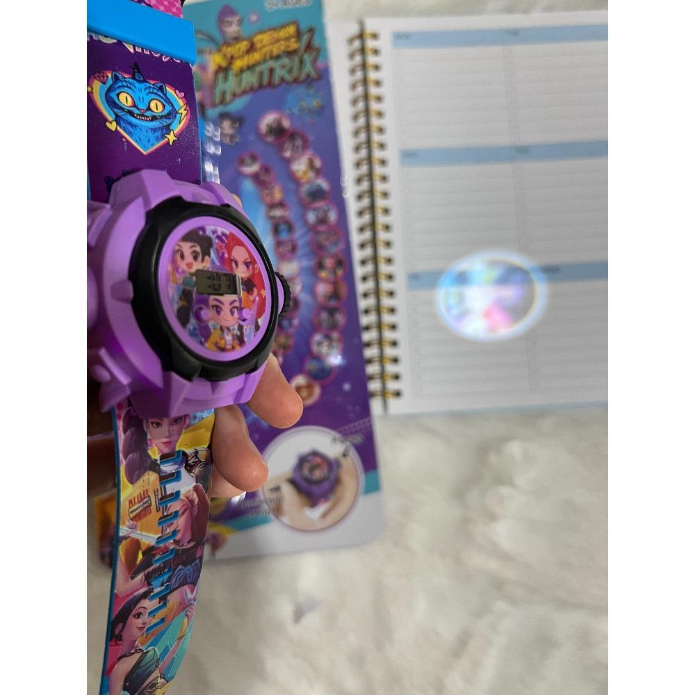 Latest K-POP Demon Hunters projection watch 24 images children's electronic luminous plaything celebration present
