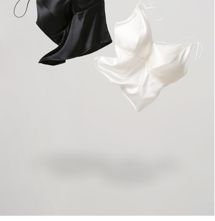 Беспроводной бюстгальтер-бандо Fairy Senseless из 19 момме шелка с регулируемыми бретелями