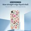 For iPhone 16e Case Various Flower Pattern Printing Straight Edge TPU Phone Back Cover
