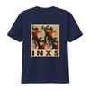 Inxs Evolution Visualizing The Bands Musical Transformation Print  T Shirt vintage Washed Top For Everyday Wear Slightly