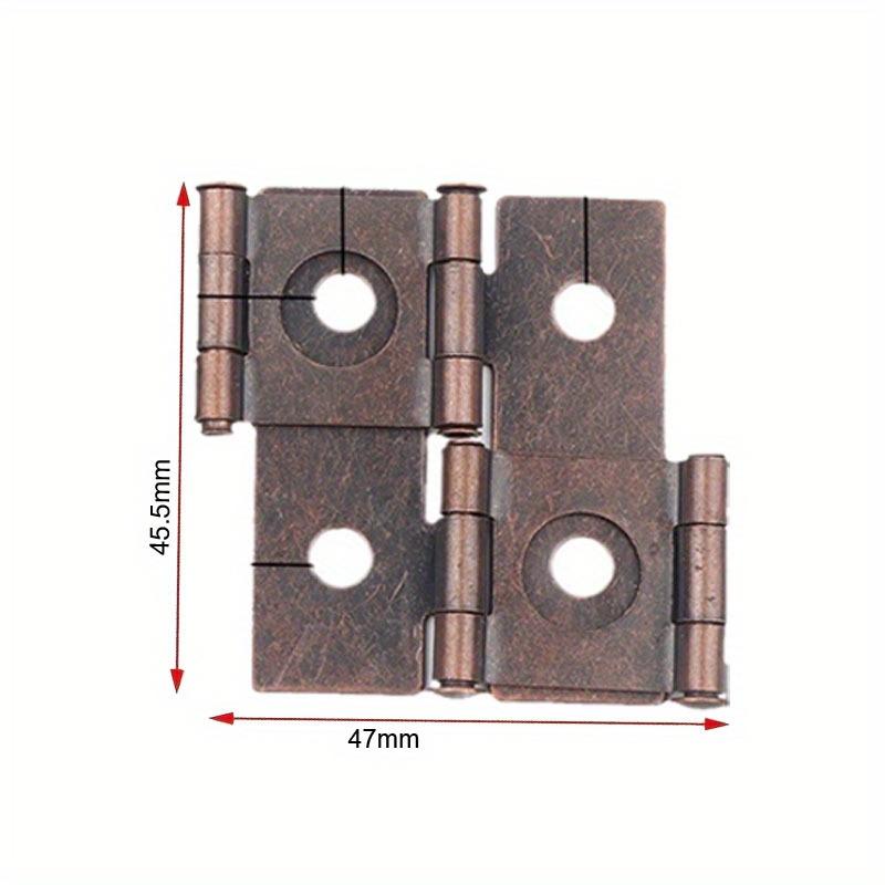 8pcs Folding Screen Gate Hinges Retro Style Double-Acting Door Hinges Furniture Folding Screen Hinges Hardware Bedroom Bathroom Door