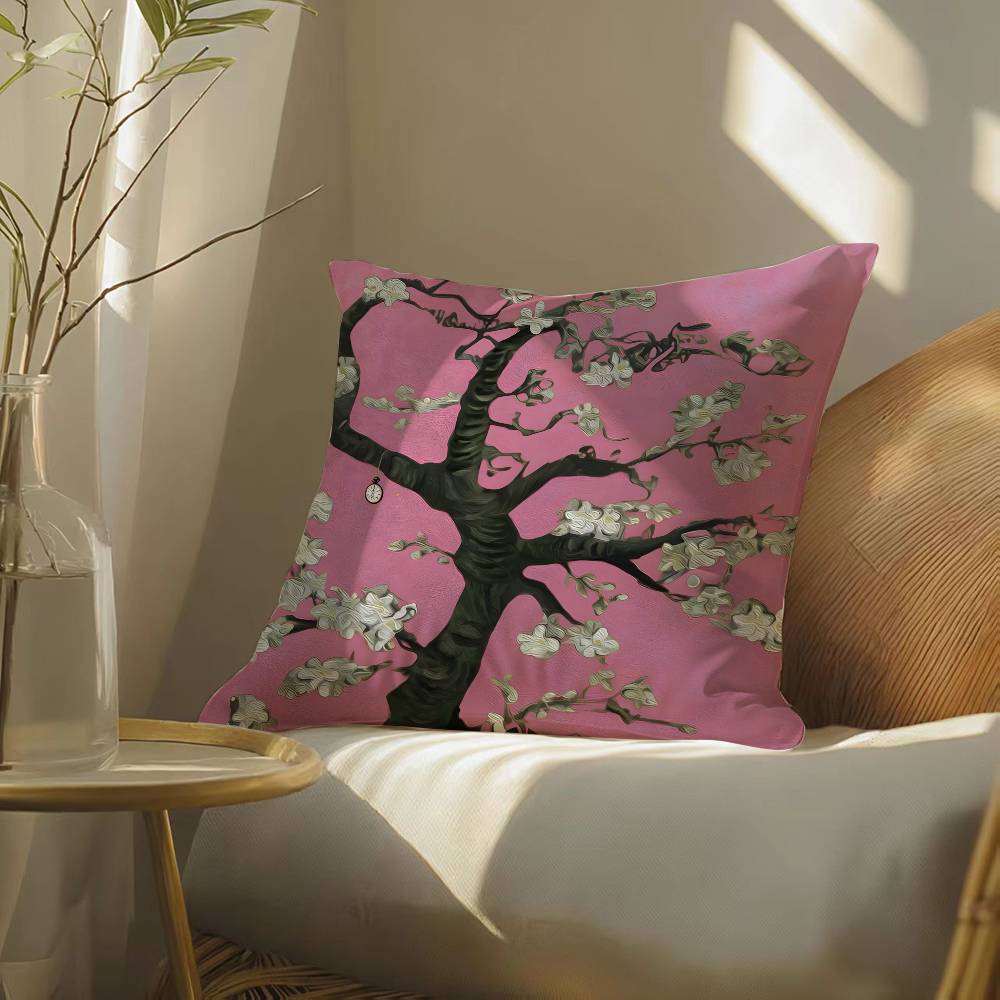 Акварельная живопись с изображением орхидей, наволочка, шелковистая, элегантная, удобная, для дивана-кровати, невидимая молния, пляжная наволочка