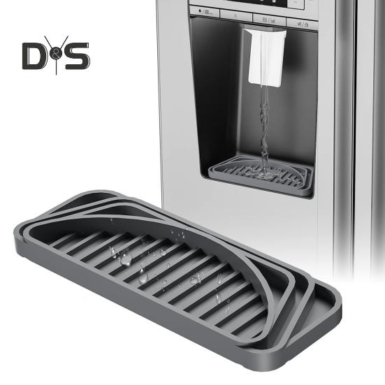 Силиконовый коврик для поддона для сбора капель, универсальный, непроливаемый и нескользящий, поддон для кофемашины, поддон для холодильника, поддон для воды для диспенсера воды, холодильника, кофейного бара, подрезаемый