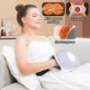 Electric Hand Abdominal Massager Hot Compress Vibration Massager with 3 Modes Improve Constipation and Flatulence