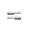 CWDRF1 3D Flat Letters Biturbo 4matic 4matic+ Plus ABS Emblem for Mercedes Benz AMG C43 E43 GLE43 GLC43 GLE53 Car Fender Side Sticker