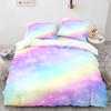 Colorful Rainbow Bedding Set Single Twin Full Queen King Size Rainbow Bed Set 3D Anime