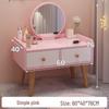 Bay Window Vanity: Floor-Standing Makeup Dressing Table for Small Bedrooms.