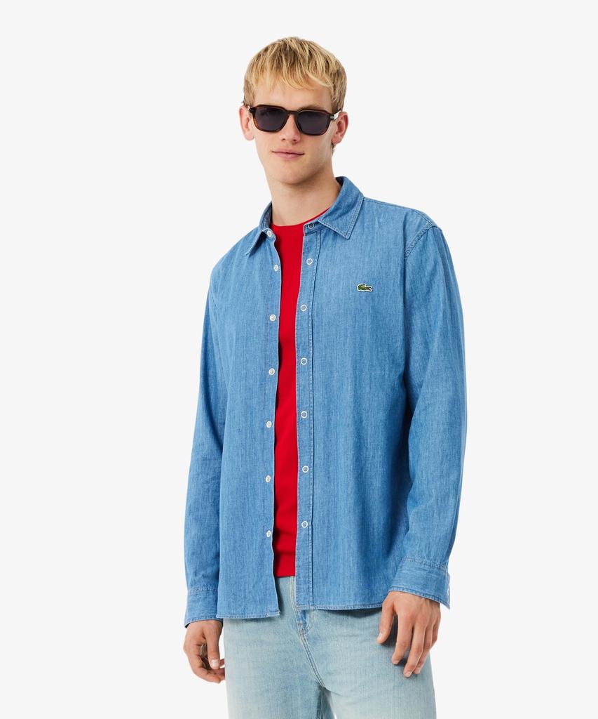 LACOSTE Men'S Denim Shirt Ch2591-56G Mku