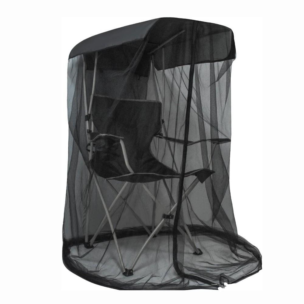 Foldable Design Chair Use Mosquito Net Zipper Opening Mesh Tent Insect Shield Net Camping
