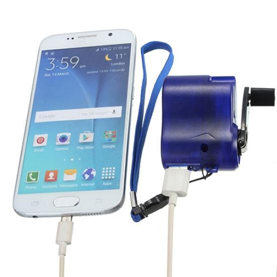 Дорожное USB-зарядное устройство для телефона с динамо-машиной и легким экологическим кривошипным зарядным устройством