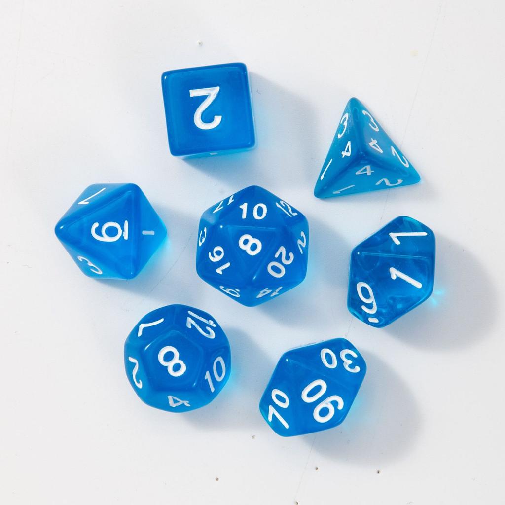 7 шт./лот, многогранные игральные кости из смолы D&D D4 D6 D8 D10 D% D12 D20, многогранные игральные кости TRPG, настольные игры