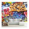 Customized 3d Cartoon Graffiti Wallpaper Abstract Modern Wallpaper Bar Ktv Restaurant Decoration Wall Painting