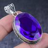 Розовый Аметист Драгоценный Камень Ручной Работы Серебро 925 Пробы Ювелирное Изделие Подвеска 2,17" r2h59