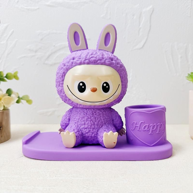 Cartoon Labubu 3D Vinyl Piggy Bank, Pen Holder & Phone Stand