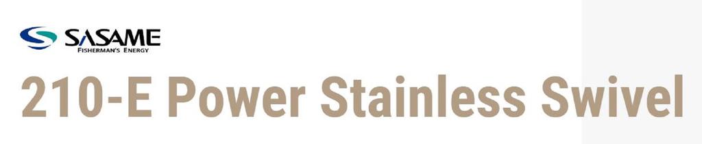 Sasame 210-E 3 Way Power Stain Swivel Black Size 4/0 X 3/0 (1508)