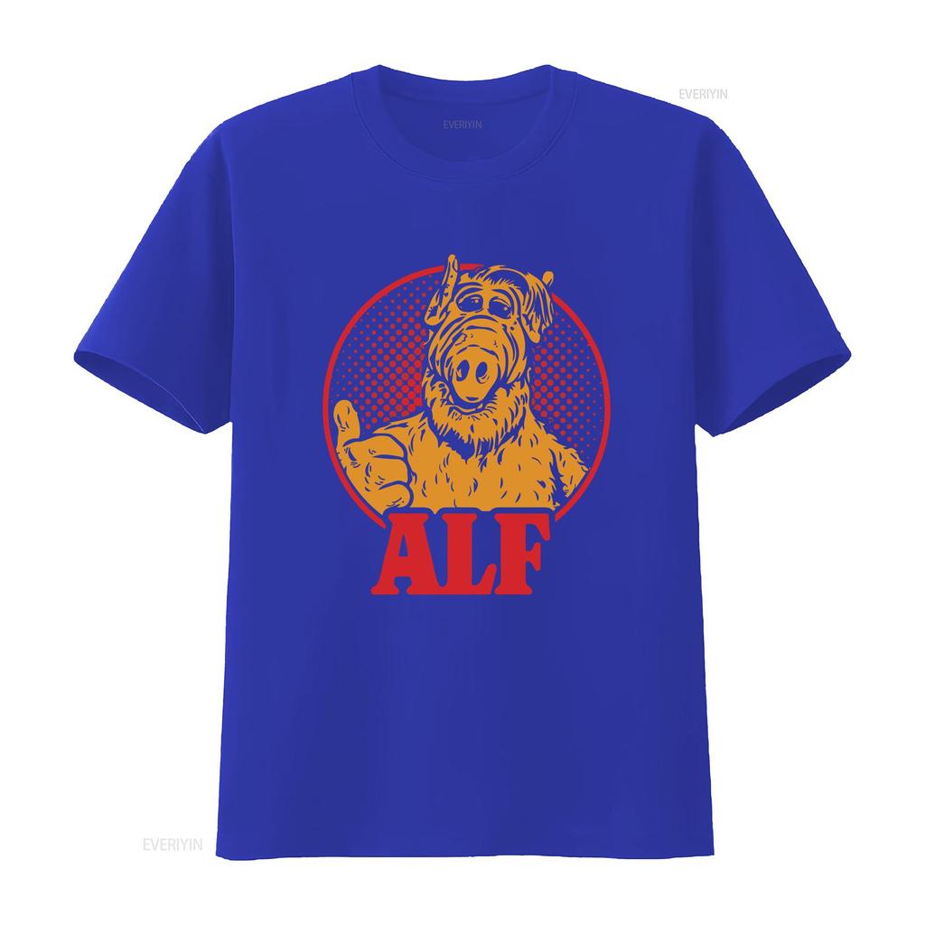 90s Retro Style ALF Character TV Show Softstyle T Shirt Alien Life Form vintage Washed Casual fashion homme designer clothes