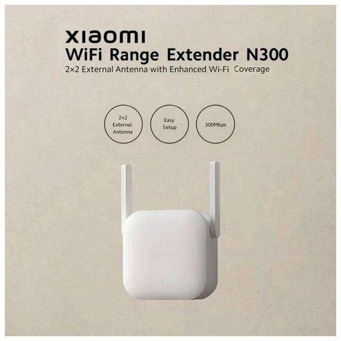 Повторитель WiFi - XIAOMI - N300 - 300 Мбит/с - 2,4 ГГц - Компактный дизайн