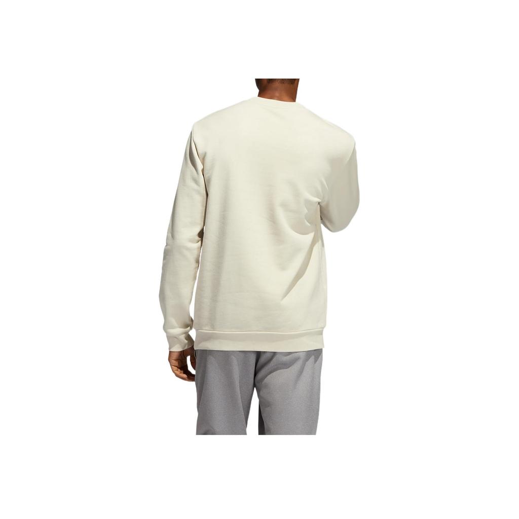 Adidas Opti G Sweat Logo Print Толстовка с круглым вырезом Мужские топы Белый HM2497