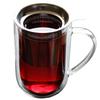 Winter Tea Mug Thermal Glass With Infuser And Steel Strainer